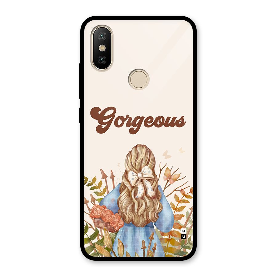 Gorgeous Girl Glass Back Case for Redmi A2