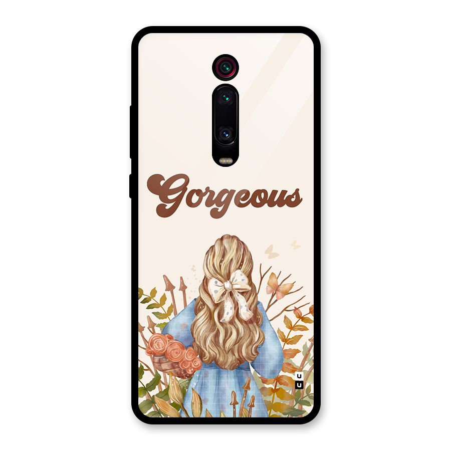 Gorgeous Girl Glass Back Case for Redmi K20 Pro