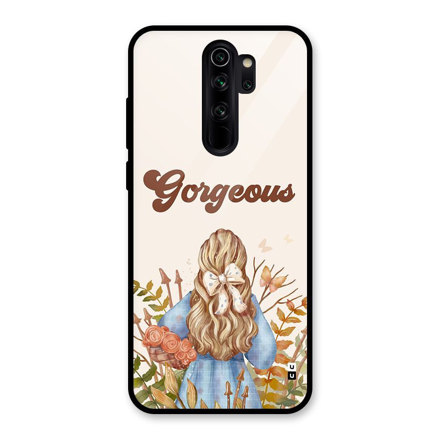 Gorgeous Girl Glass Back Case for Redmi Note 8 Pro