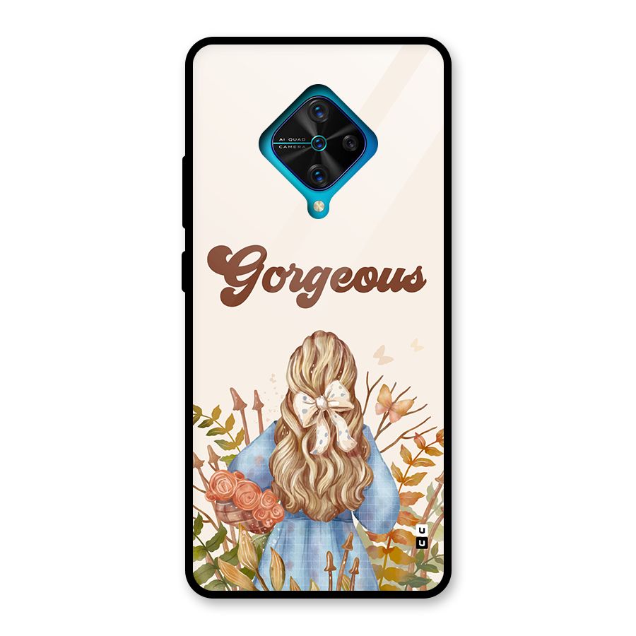 Gorgeous Girl Glass Back Case for Vivo S1 Pro