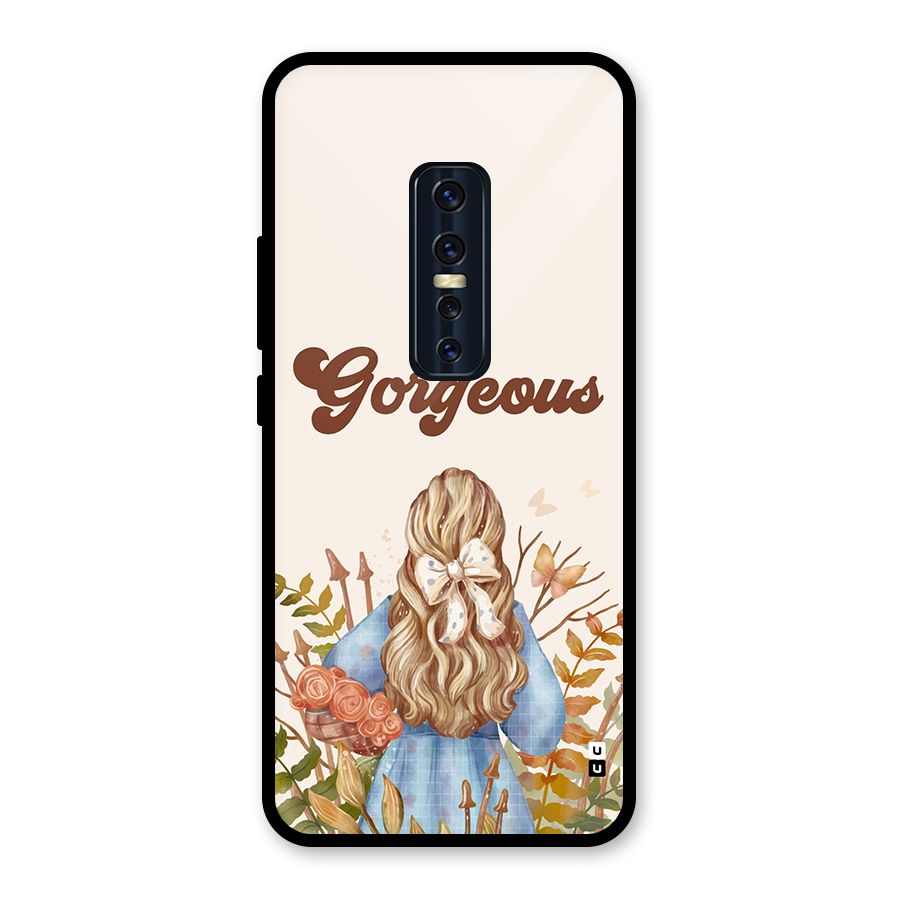 Gorgeous Girl Glass Back Case for Vivo V17 Pro