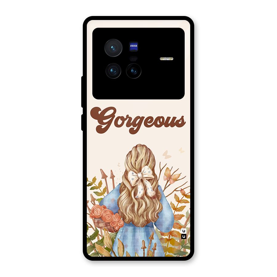 Gorgeous Girl Glass Back Case for Vivo X80