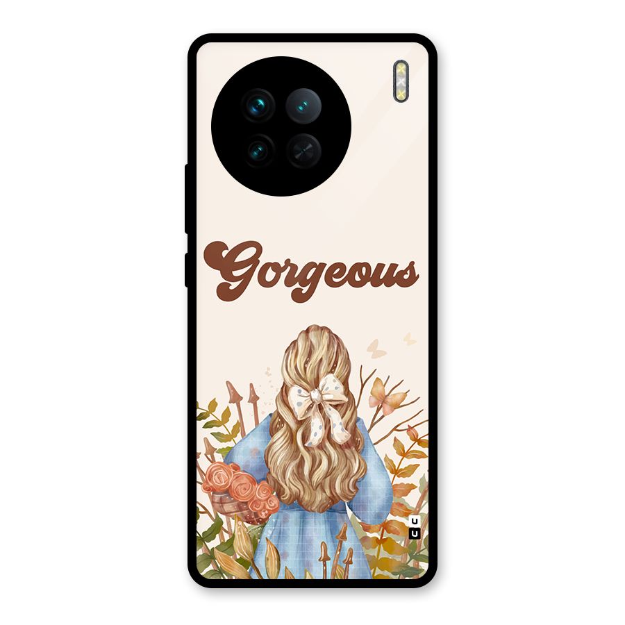 Gorgeous Girl Glass Back Case for Vivo X90