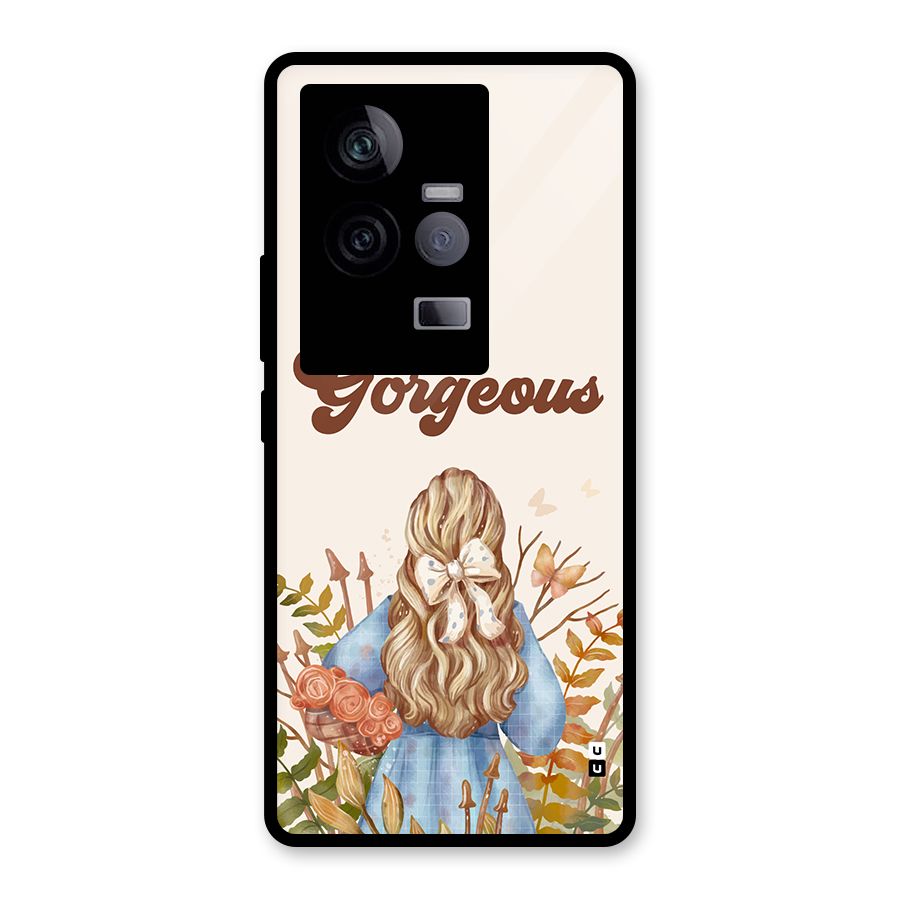Gorgeous Girl Glass Back Case for Vivo iQOO 11 5G