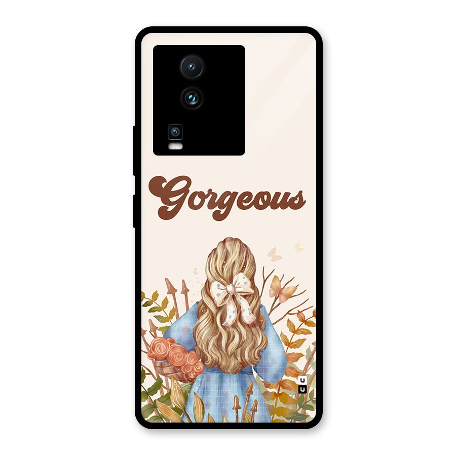 Gorgeous Girl Glass Back Case for Vivo iQOO Neo 7