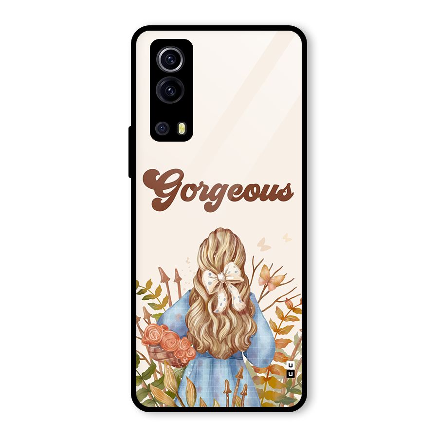 Gorgeous Girl Glass Back Case for Vivo iQOO Z3