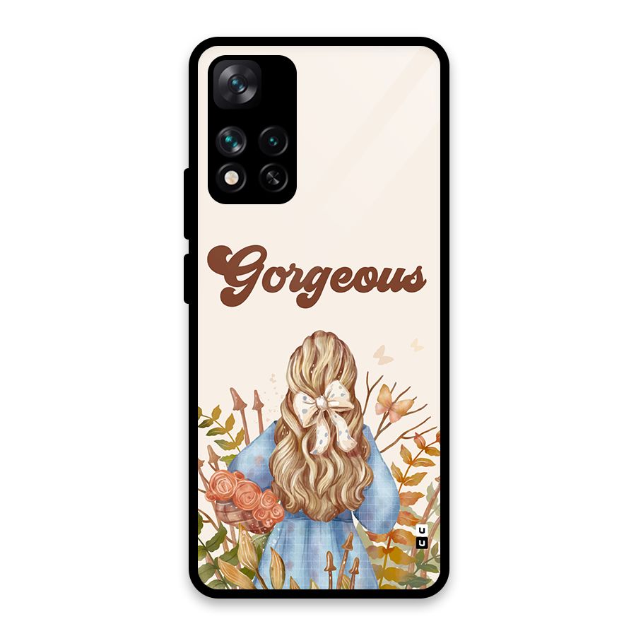 Gorgeous Girl Glass Back Case for Xiaomi 11i HyperCharge 5G