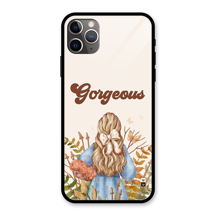 Gorgeous Girl Glass Back Case for iPhone 11 Pro Max