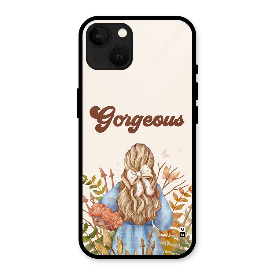 Gorgeous Girl Glass Back Case for iPhone 13