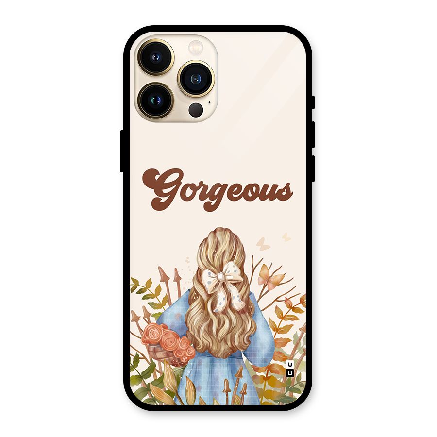Gorgeous Girl Glass Back Case for iPhone 13 Pro Max