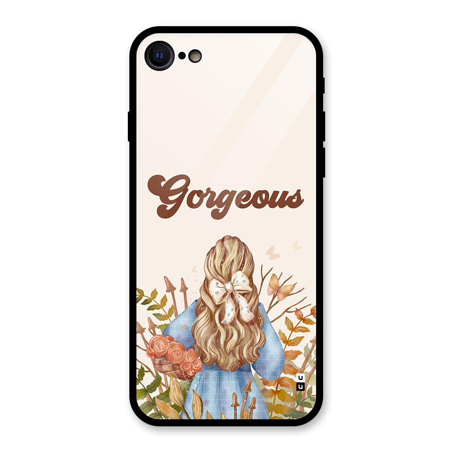 Gorgeous Girl Glass Back Case for iPhone 7