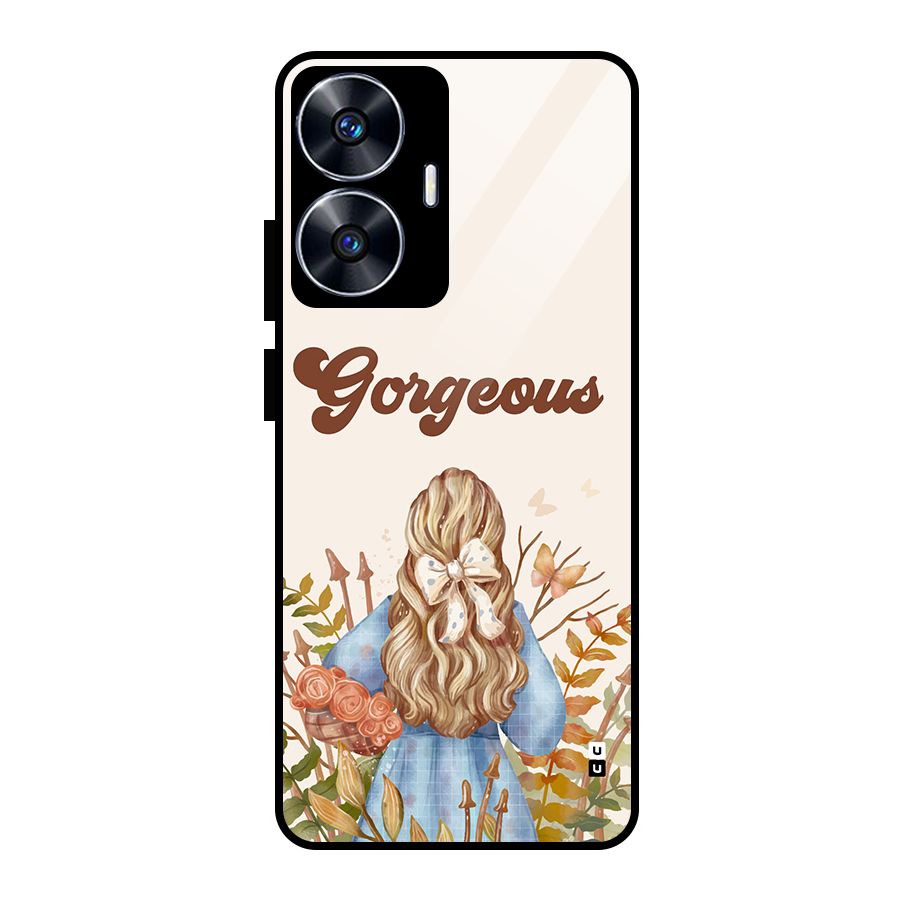 Gorgeous Girl Glass Back Case for realme C55