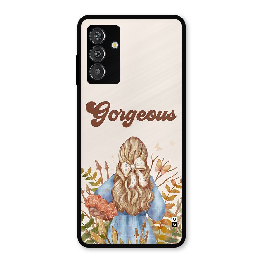 Gorgeous Girl Metal Back Case for Galaxy F13