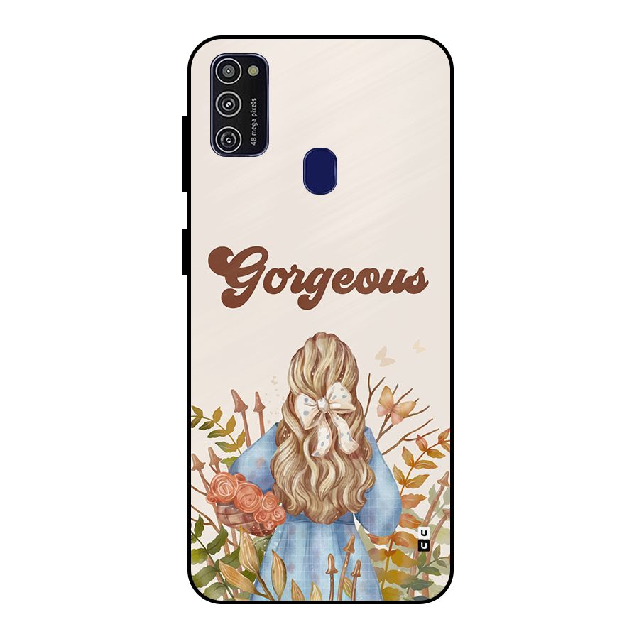 Gorgeous Girl Metal Back Case for Galaxy M30s
