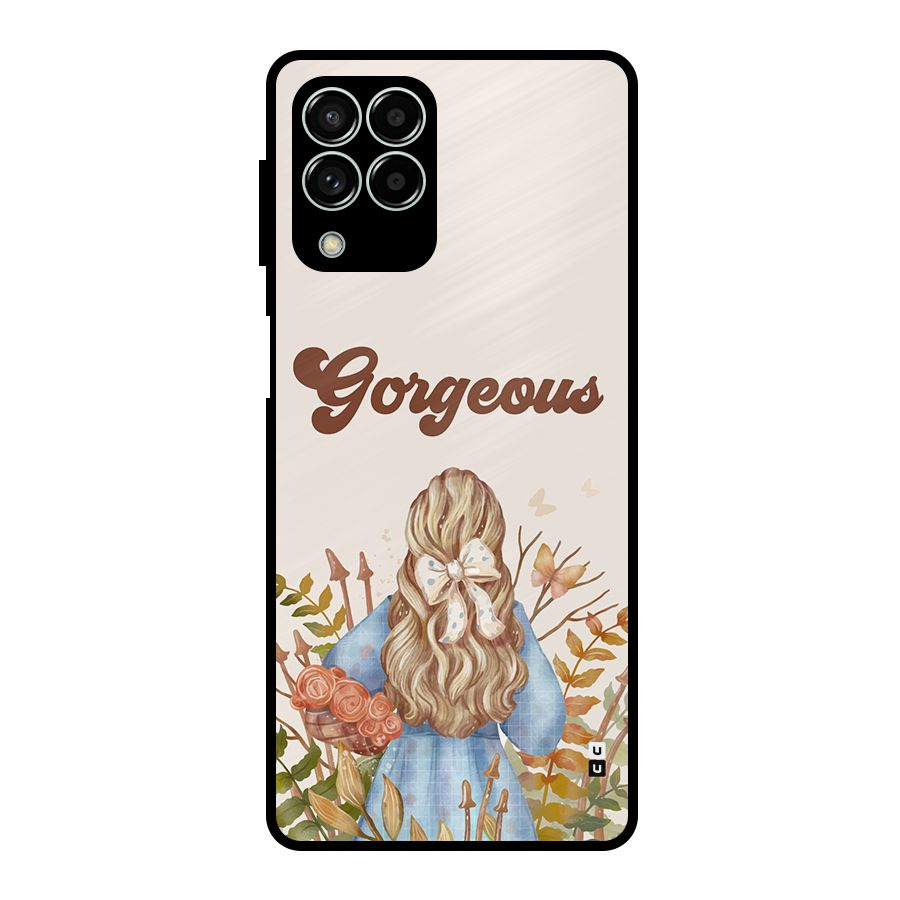 Gorgeous Girl Metal Back Case for Galaxy M33