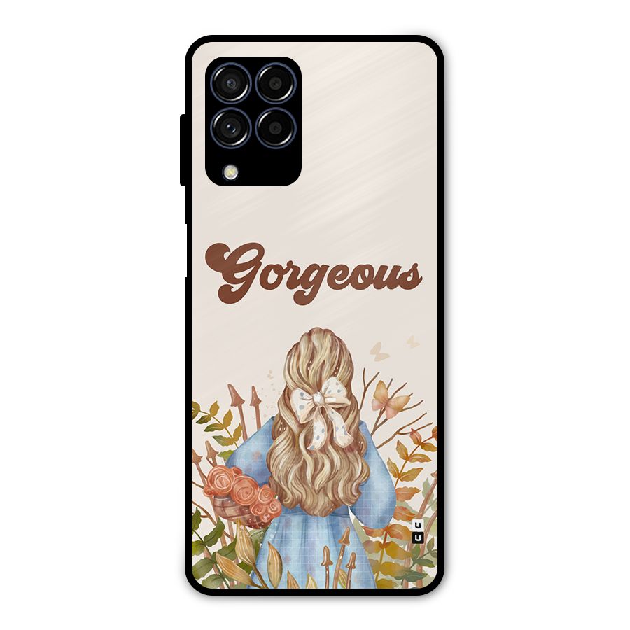 Gorgeous Girl Metal Back Case for Galaxy M53 5G
