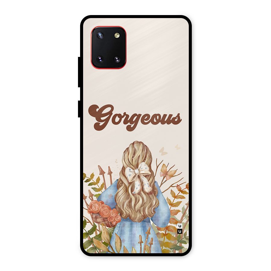 Gorgeous Girl Metal Back Case for Galaxy Note 10 Lite