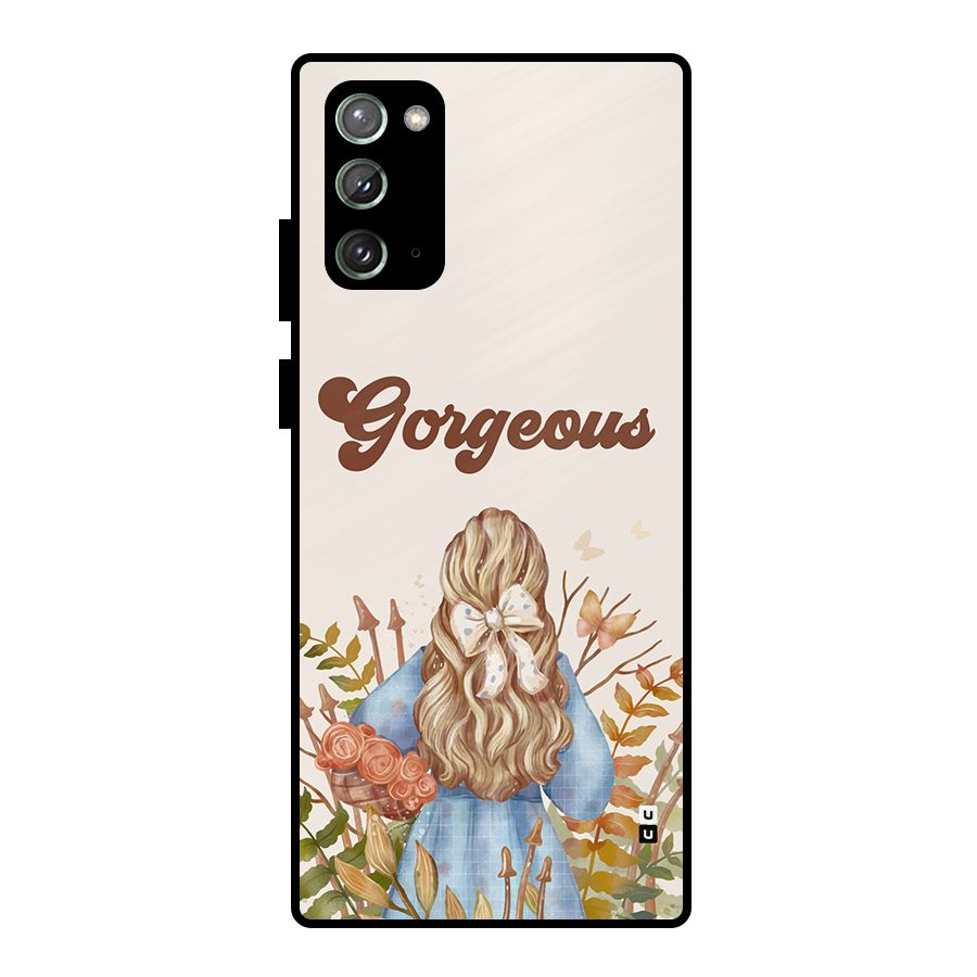 Gorgeous Girl Metal Back Case for Galaxy Note 20