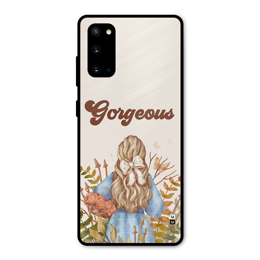 Gorgeous Girl Metal Back Case for Galaxy S20