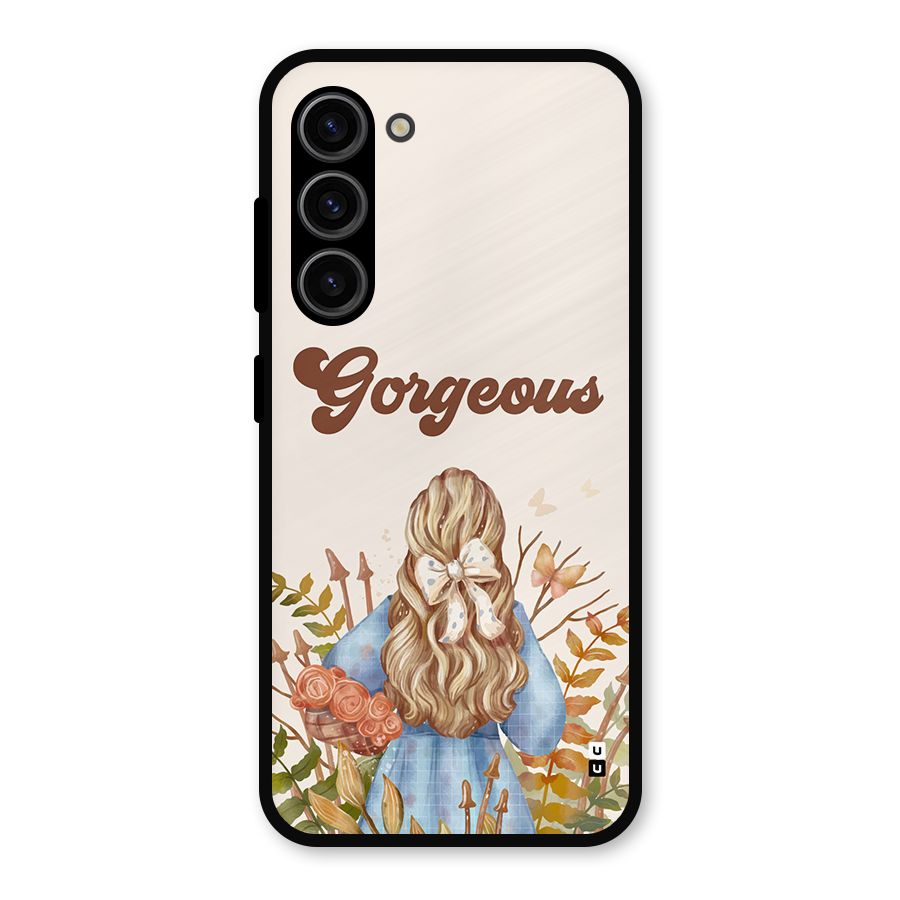 Gorgeous Girl Metal Back Case for Galaxy S23