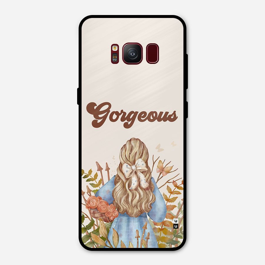 Gorgeous Girl Metal Back Case for Galaxy S8