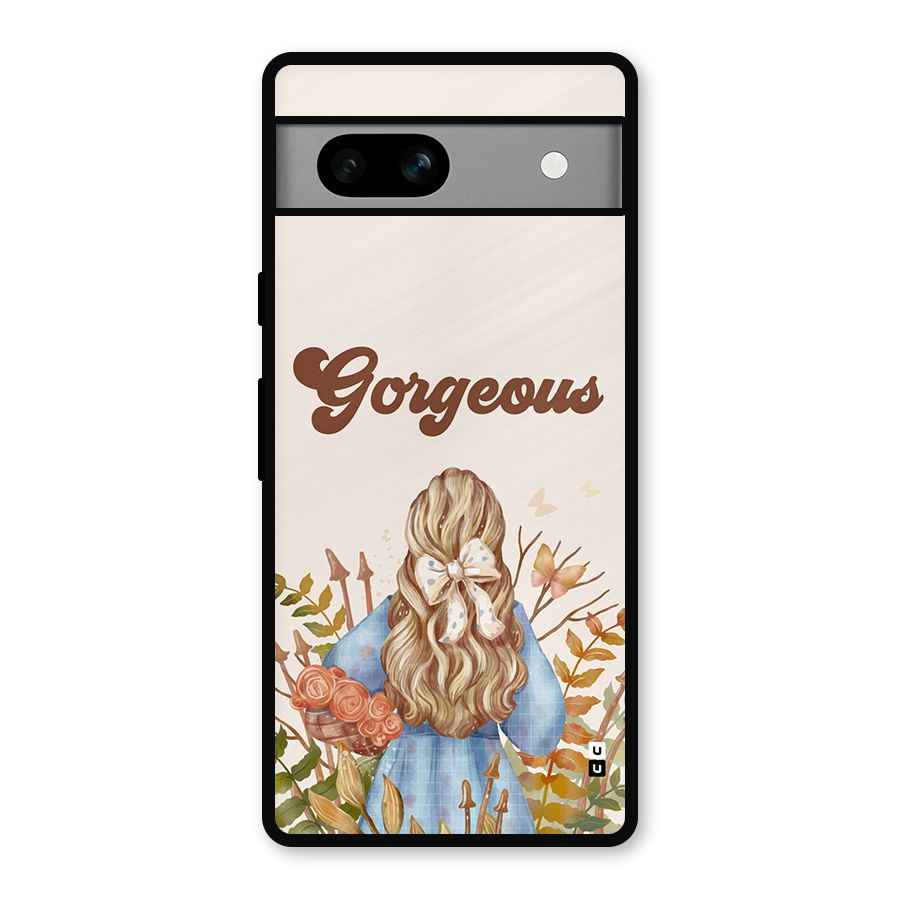 Gorgeous Girl Metal Back Case for Google Pixel 7a