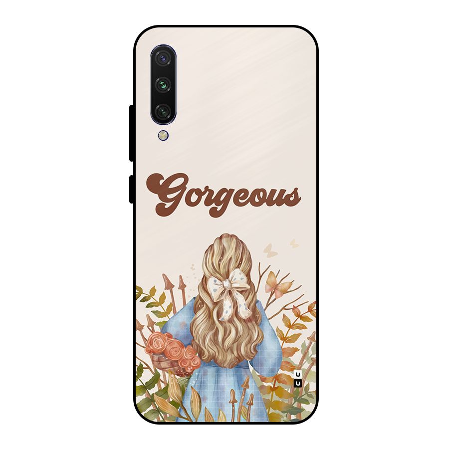 Gorgeous Girl Metal Back Case for Mi A3