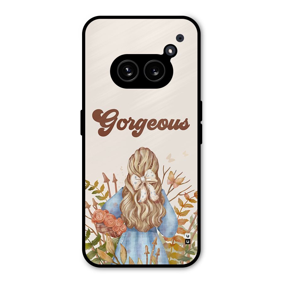 Gorgeous Girl Metal Back Case for Nothing Phone 2a Plus