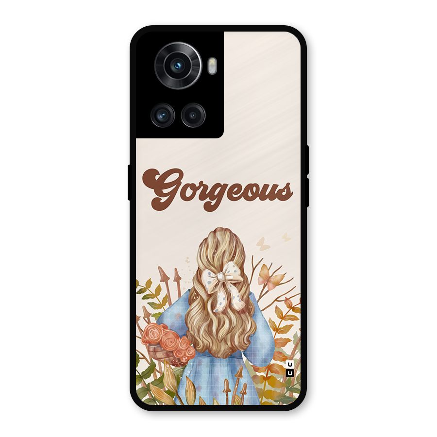 Gorgeous Girl Metal Back Case for OnePlus 10R