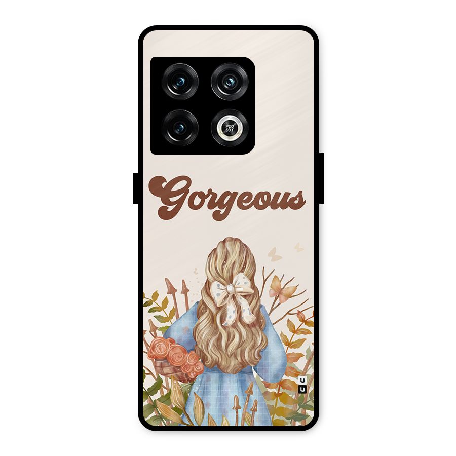 Gorgeous Girl Metal Back Case for OnePlus 10 Pro 5G