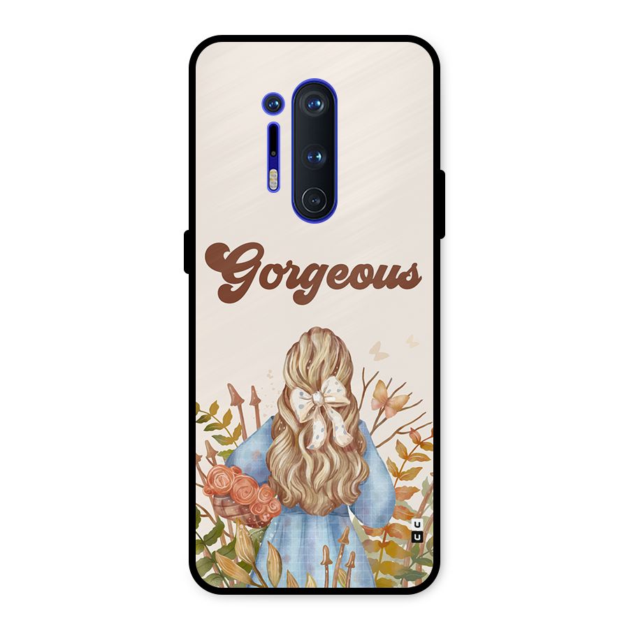 Gorgeous Girl Metal Back Case for OnePlus 8 Pro