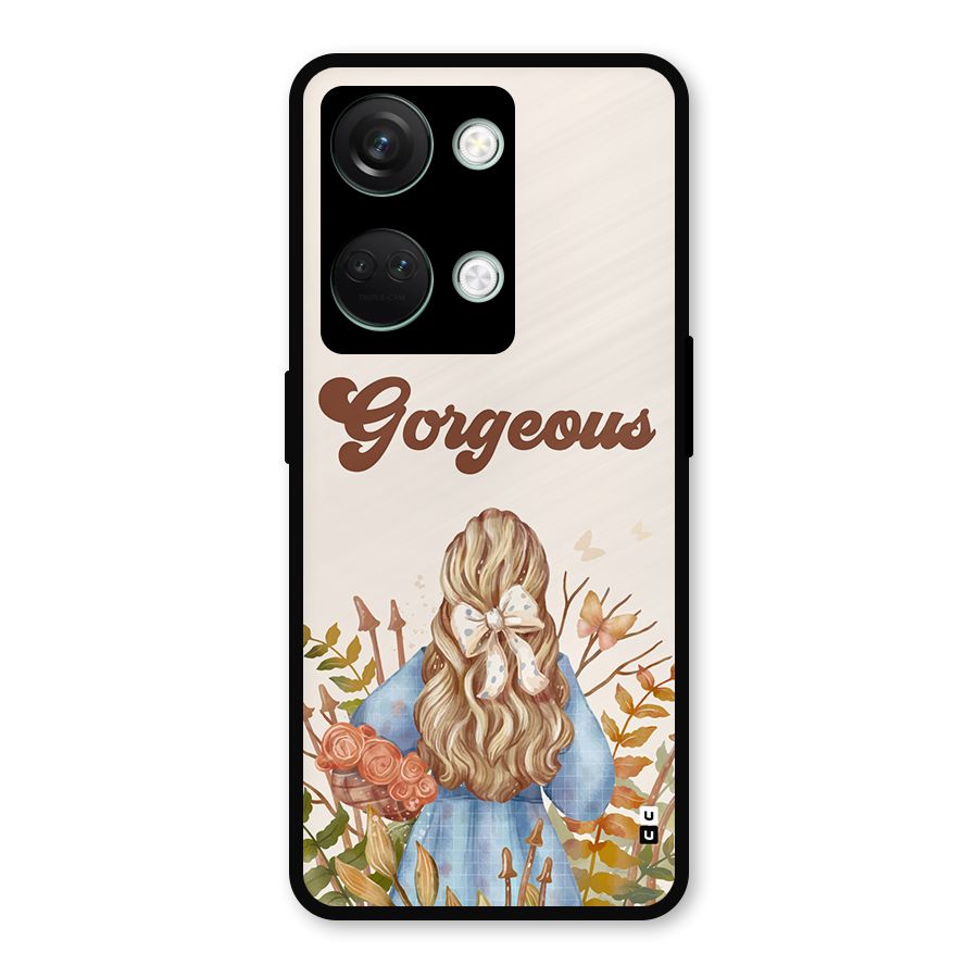 Gorgeous Girl Metal Back Case for OnePlus Nord 3