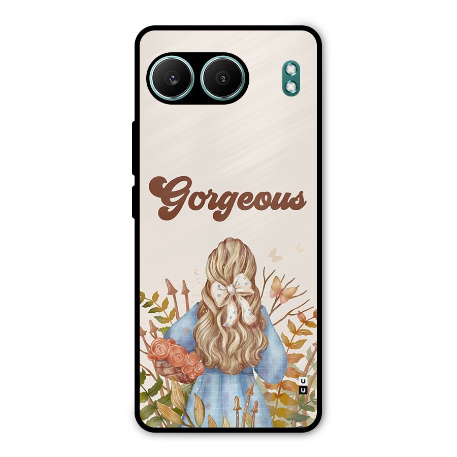Gorgeous Girl Metal Back Case for OnePlus Nord 4