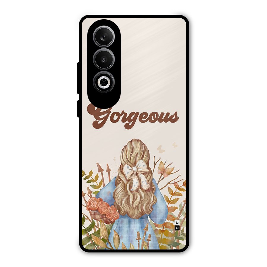 Gorgeous Girl Metal Back Case for OnePlus Nord CE4