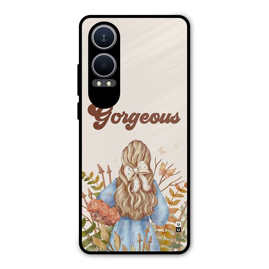 Gorgeous Girl Metal Back Case for OnePlus Nord CE4 Lite