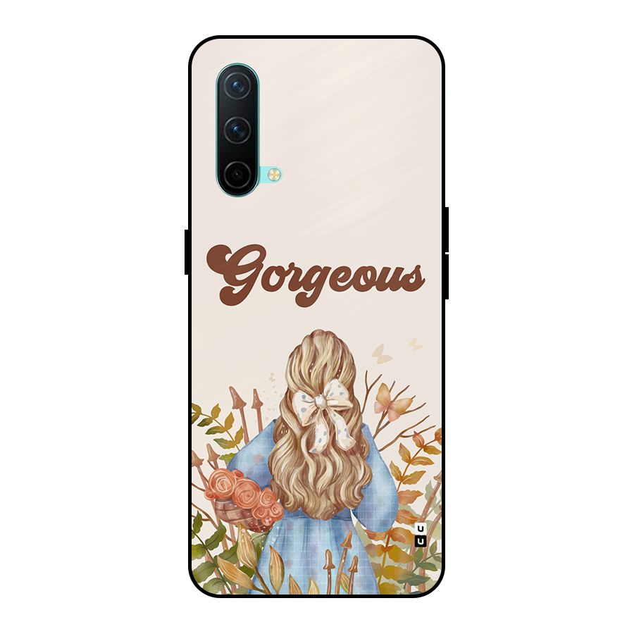 Gorgeous Girl Metal Back Case for OnePlus Nord CE 5G