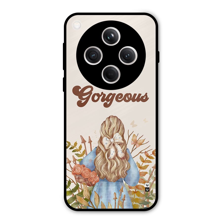 Gorgeous Girl Metal Back Case for Oppo Find X8