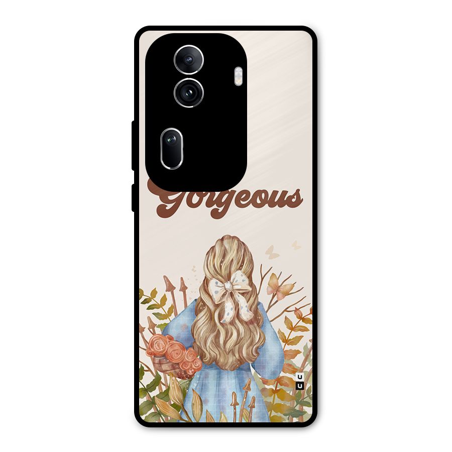 Gorgeous Girl Metal Back Case for Oppo Reno11 Pro 5G