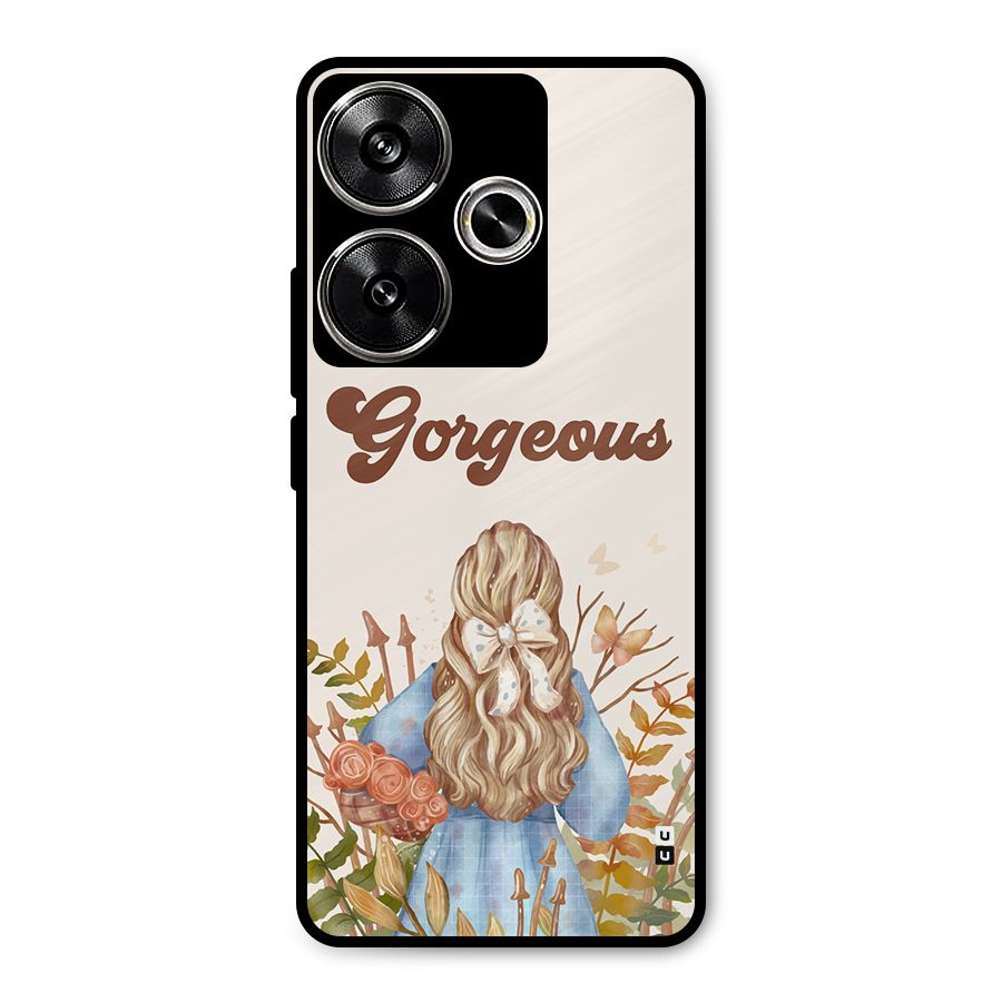 Gorgeous Girl Metal Back Case for Poco F6
