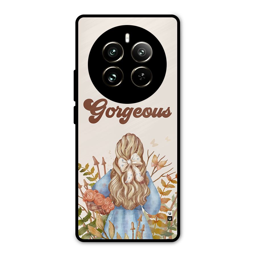 Gorgeous Girl Metal Back Case for Realme 12 Pro