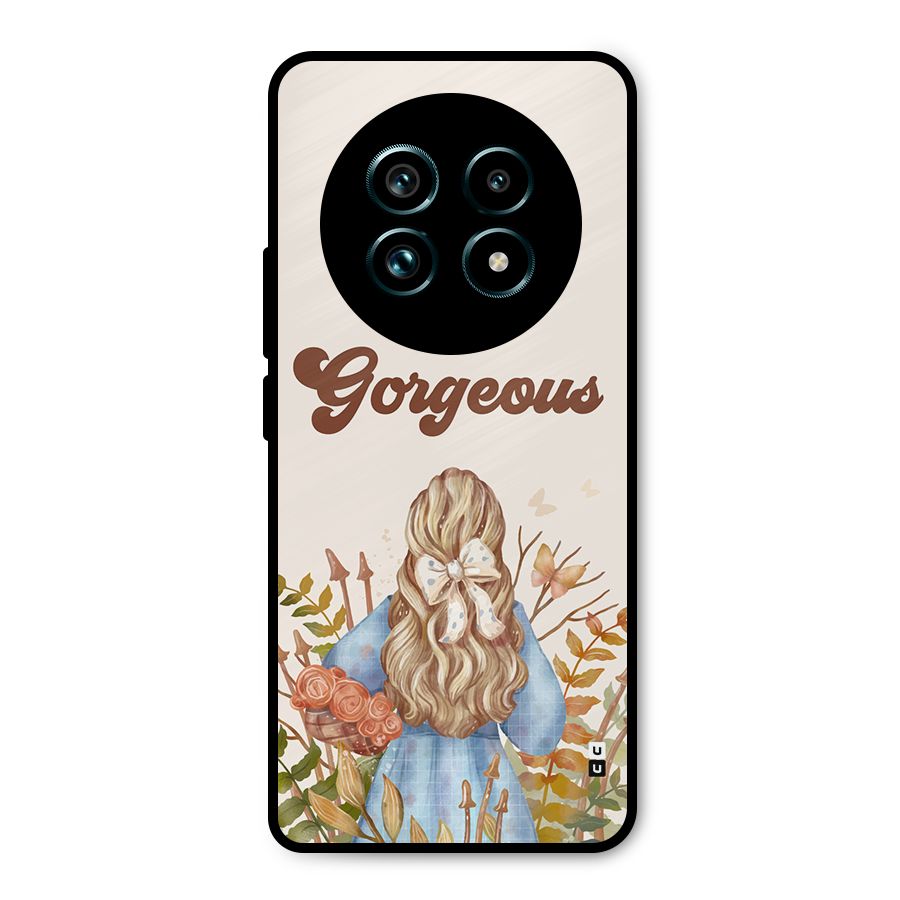Gorgeous Girl Metal Back Case for Realme 13 Pro Plus