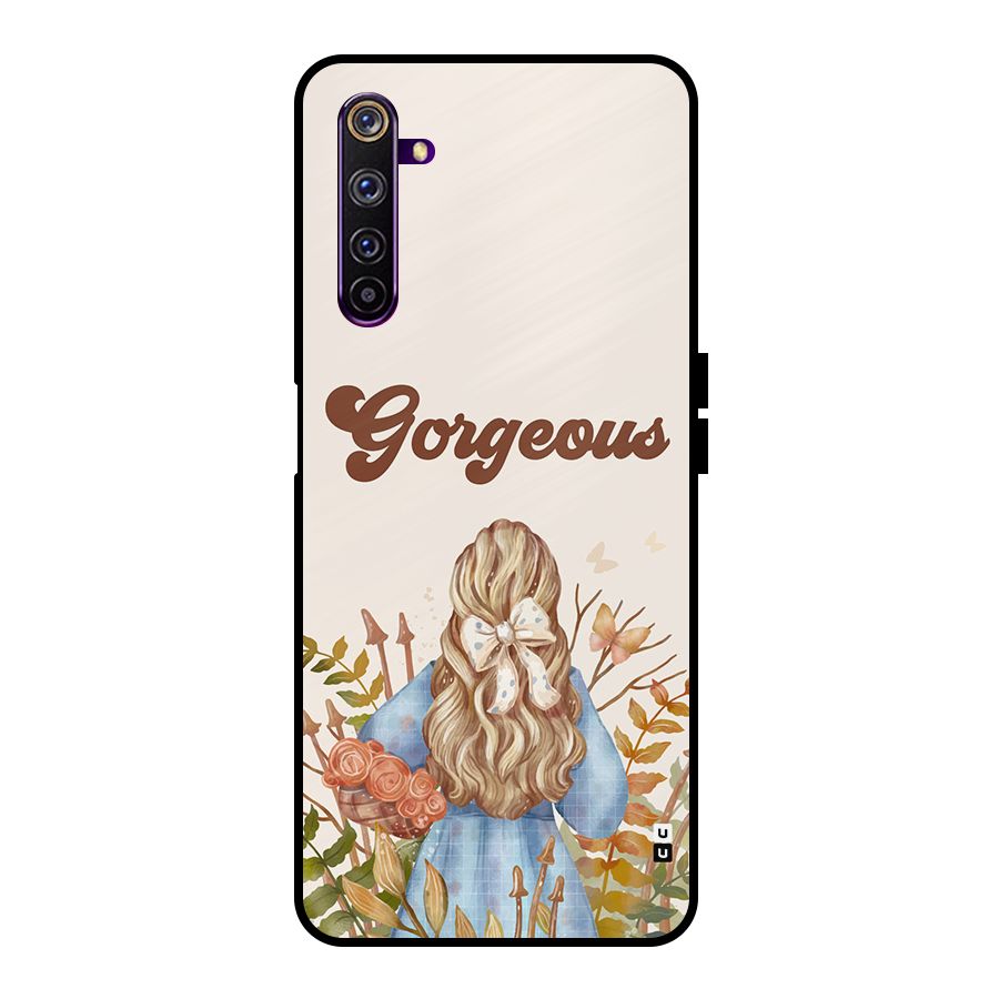 Gorgeous Girl Metal Back Case for Realme 6 Pro