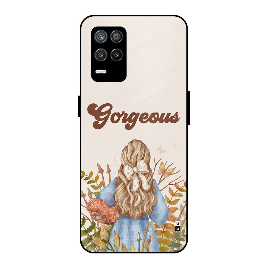 Gorgeous Girl Metal Back Case for Realme 8 5G