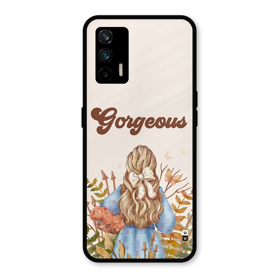 Gorgeous Girl Metal Back Case for Realme GT 5G