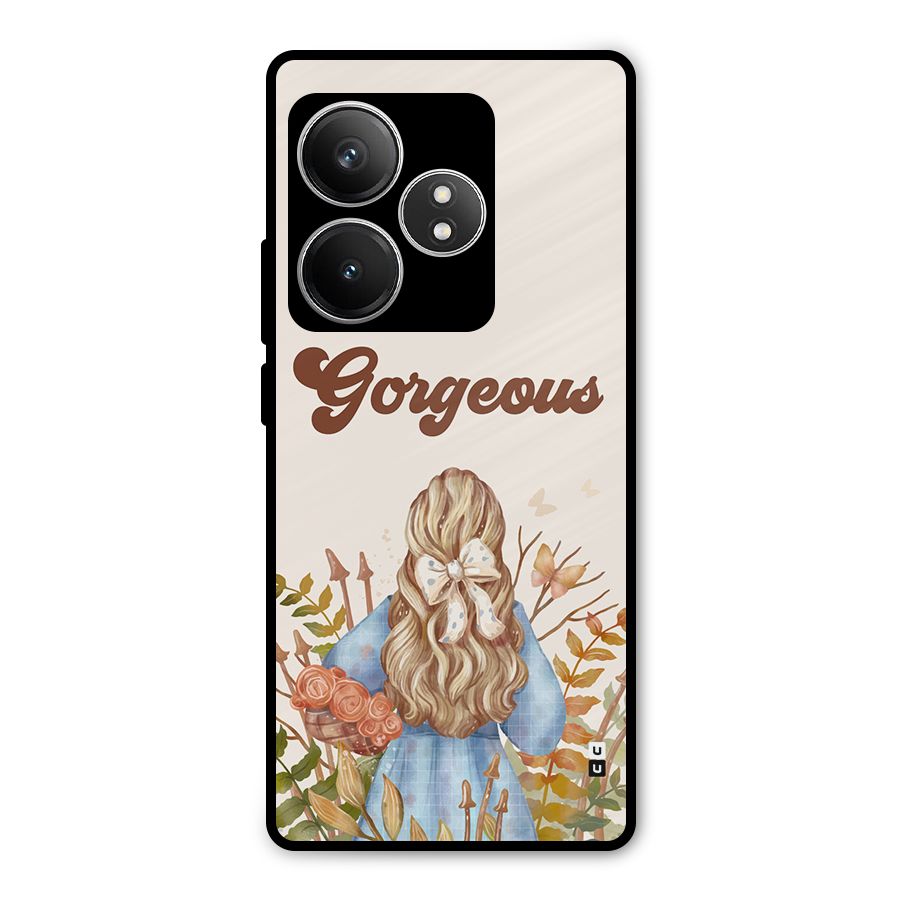 Gorgeous Girl Metal Back Case for Realme GT 6T