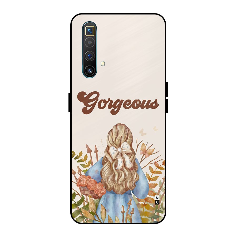Gorgeous Girl Metal Back Case for Realme X3 SuperZoom