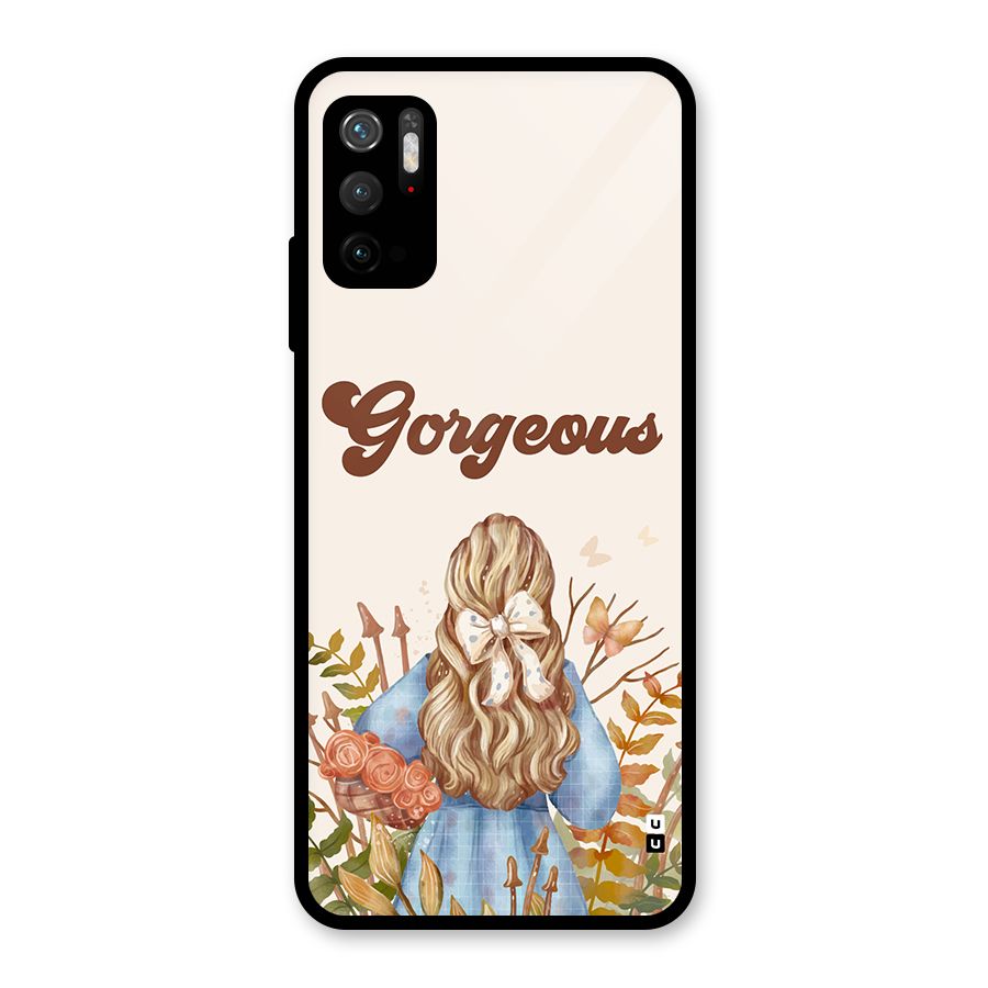 Gorgeous Girl Metal Back Case for Redmi Note 10T 5G