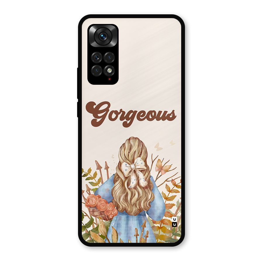 Gorgeous Girl Metal Back Case for Redmi Note 11s