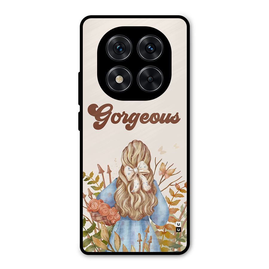 Gorgeous Girl Metal Back Case for Redmi Note 14 Pro 5G