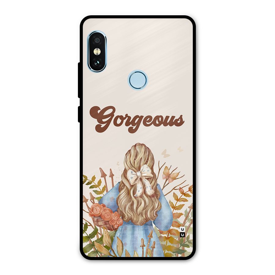 Gorgeous Girl Metal Back Case for Redmi Note 5 Pro
